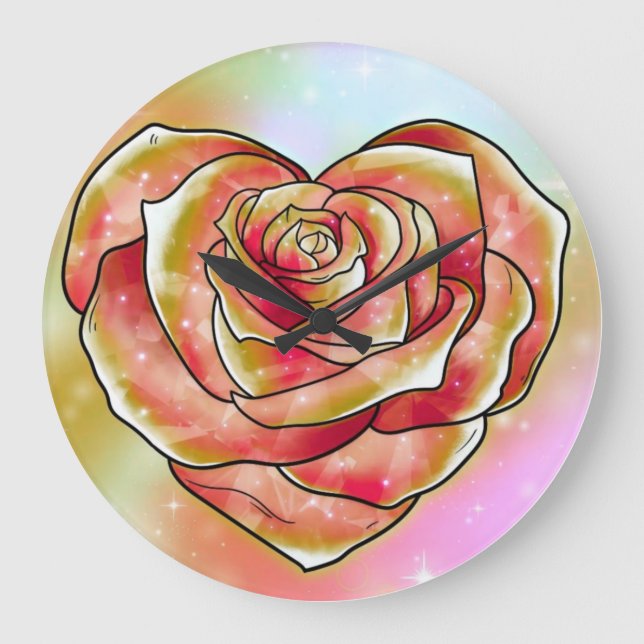 Rose Large Clock (Front)