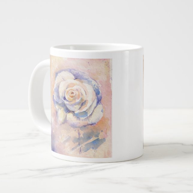Rose Large Coffee Mug (Front Left)