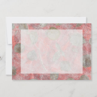 Rose leaves design in red tissue paper