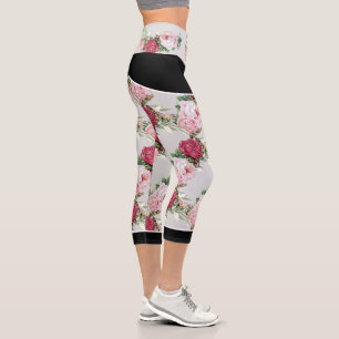 Rose Leggings - Capri (Light Grey)