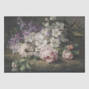 Rose Lilac Azalea Flower Floral Decoupage Fine Art Tissue Paper