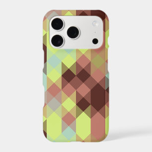 rose, lime, yellow and coffee bean geometric