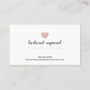 rose_love heart (custom profession) white business card