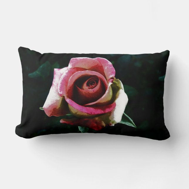 rose   lumbar cushion (Front)