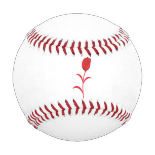 Rose Madder, Lava Red, floral Design Baseball