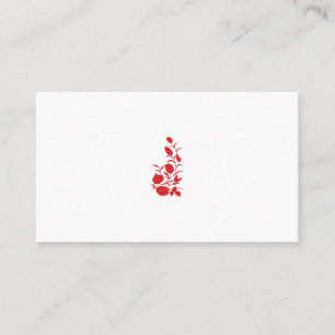 Rose Madder, Thunderbird floral design Appointment Card