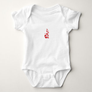 Rose Madder, Thunderbird floral design Baby Bodysuit