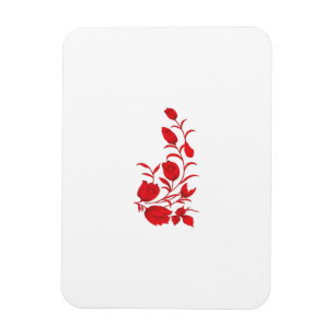 Rose Madder, Thunderbird floral design Magnet