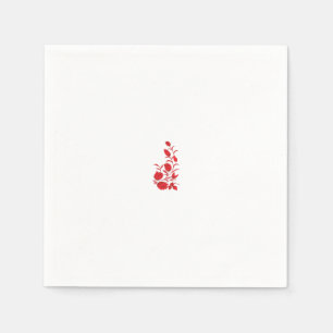 Rose Madder, Thunderbird floral design Napkin