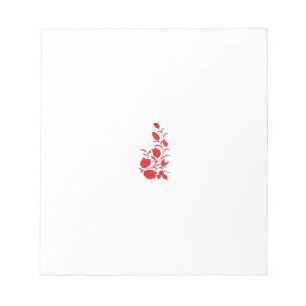 Rose Madder, Thunderbird floral design Notepad