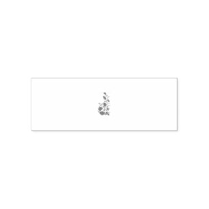 Rose Madder, Thunderbird floral design Self-inking Stamp