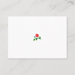 Rose Madder, Watermelon garden roses Design Place Card