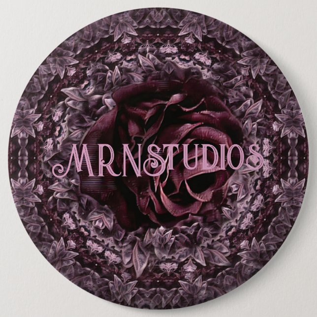 Rose Mandala  6 Cm Round Badge (Front)