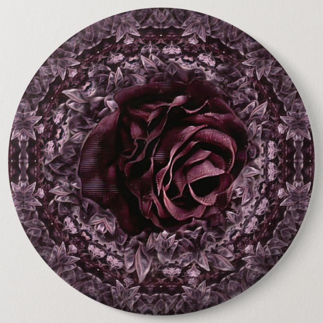 Rose Mandala  6 Cm Round Badge (Front)