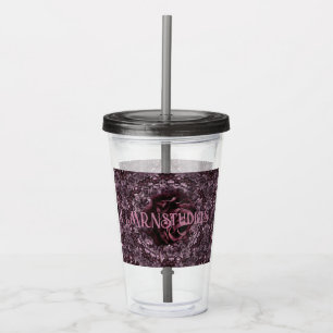Rose Mandala Acrylic Tumbler