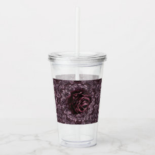 Rose Mandala Acrylic Tumbler