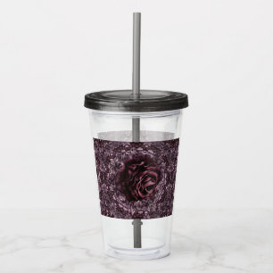 Rose Mandala  Acrylic Tumbler