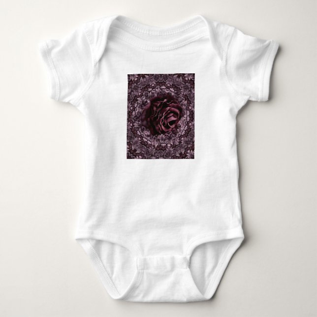 Rose Mandala  Baby Bodysuit (Front)