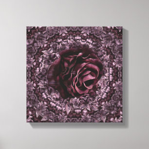 Rose Mandala Canvas Print