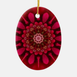 Rose Mandala Ceramic Tree Decoration