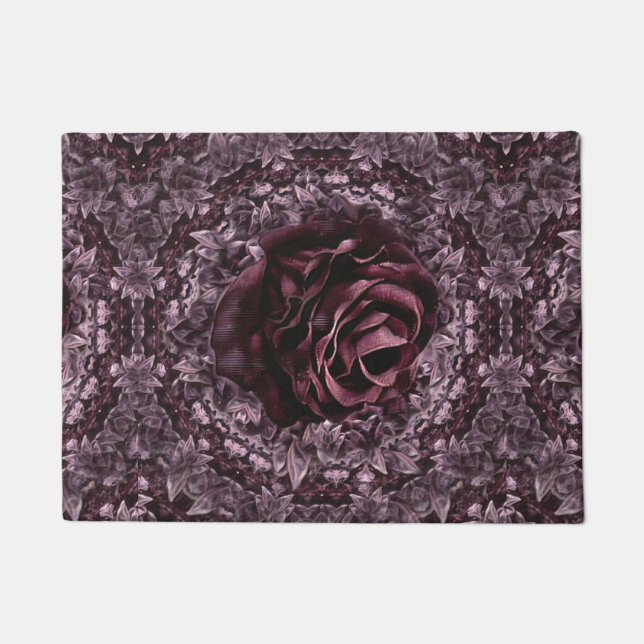 Rose Mandala  Doormat (Front)