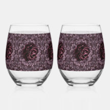 Rose Mandala Drinkware Set