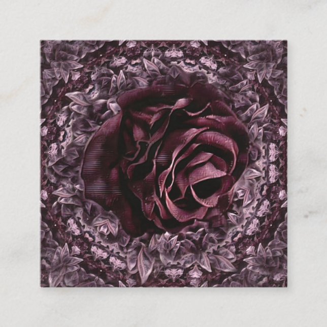 Rose Mandala  Enclosure Card (Front)