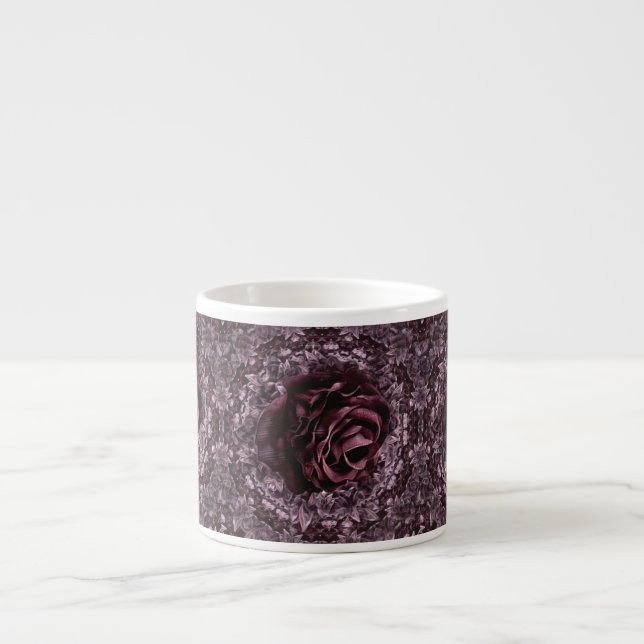 Rose Mandala  Espresso Cup (Front)
