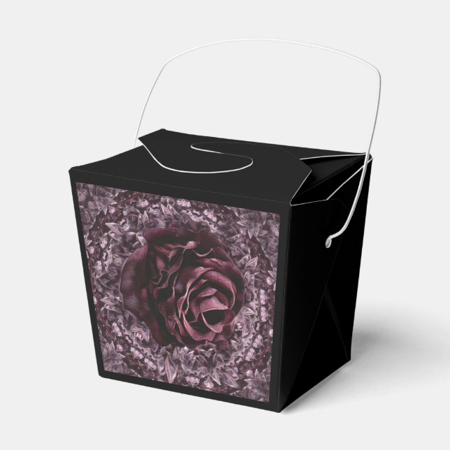 Rose Mandala  Favour Box (Front Side)