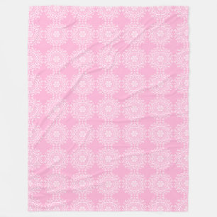 Rose Mandala Fleece Blanket