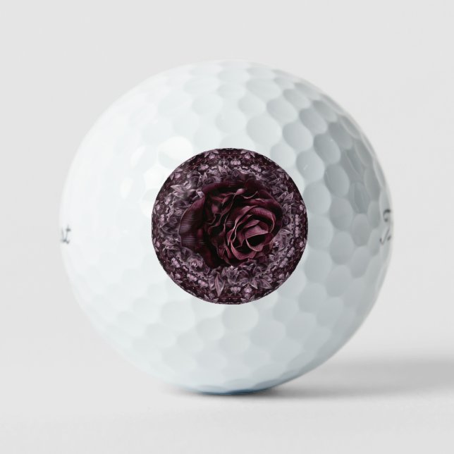 Rose Mandala  Golf Balls (Front)