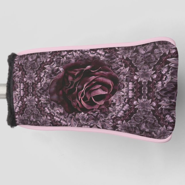Rose Mandala  Golf Head Cover (Front)