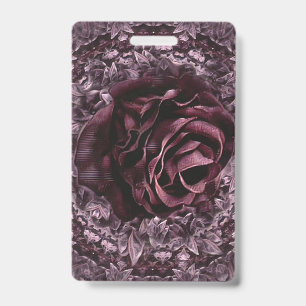 Rose Mandala  ID Badge