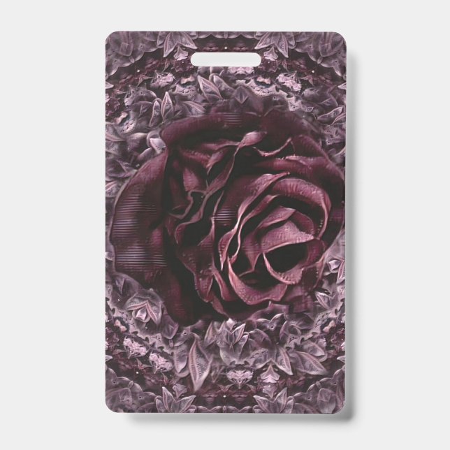 Rose Mandala  ID Badge (Front)