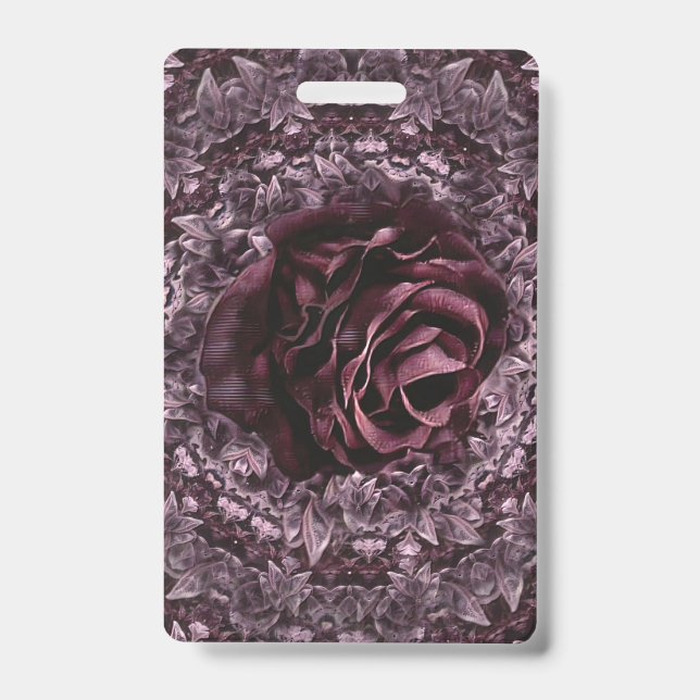 Rose Mandala  ID Badge (Front)