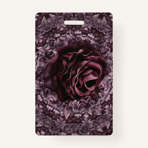 Rose Mandala ID Badge
