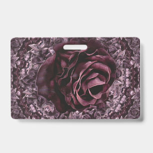 Rose Mandala ID Badge