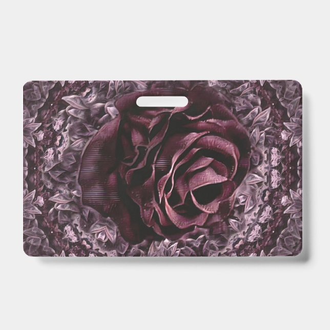 Rose Mandala  ID Badge (Front)