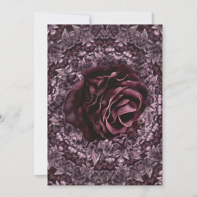 Rose Mandala  Invitation (Front)