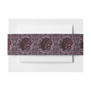 Rose Mandala  Invitation Belly Band