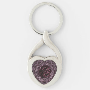 Rose Mandala Key Ring