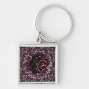 Rose Mandala  Key Ring