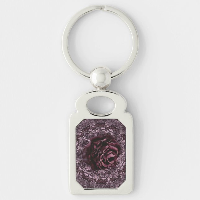 Rose Mandala  Key Ring (Front)