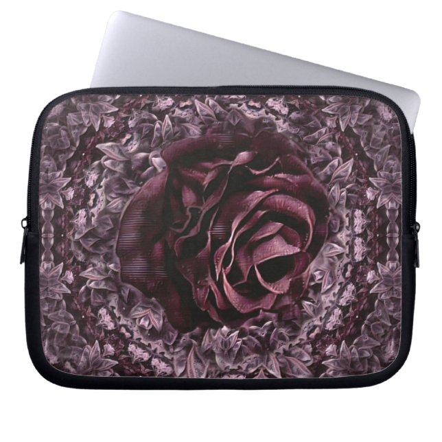 Rose Mandala  Laptop Sleeve (Front)