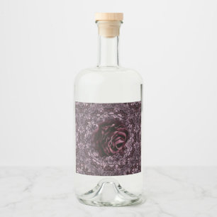 Rose Mandala  Liquor Bottle Label
