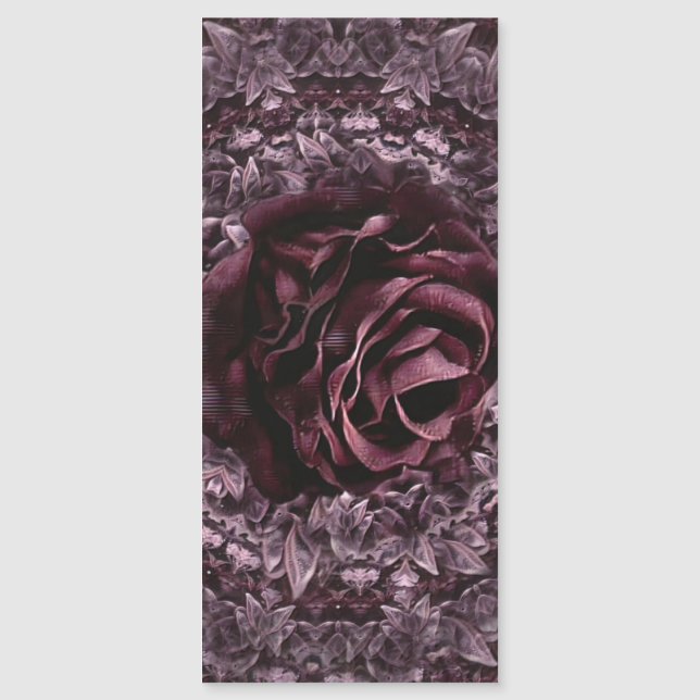 Rose Mandala  Magnetic Invitation (Front)