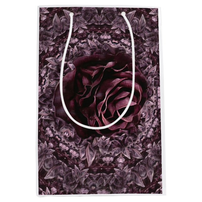Rose Mandala  Medium Gift Bag (Front)