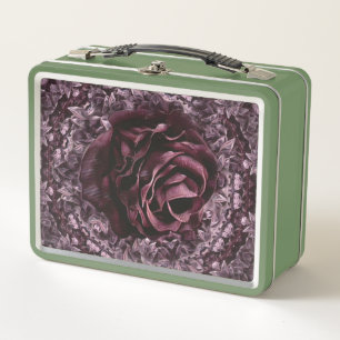 Rose Mandala Metal Lunch Box