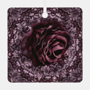 Rose Mandala  Metal Tree Decoration
