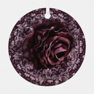 Rose Mandala Metal Tree Decoration